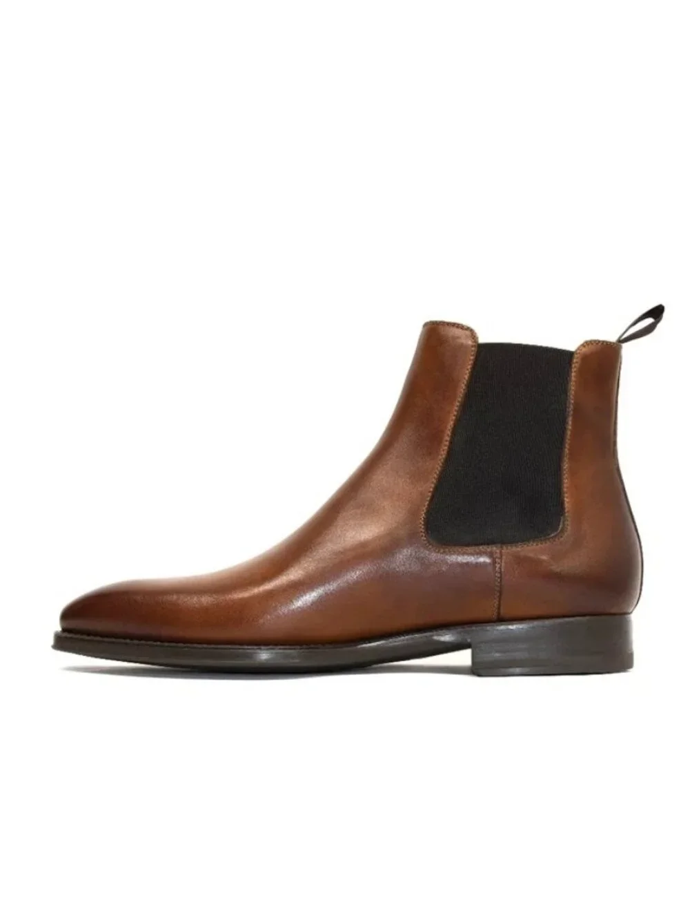 New! Magnanni Burlo Chelsea Boots 24199 Cognac 9.5 US M DD466A